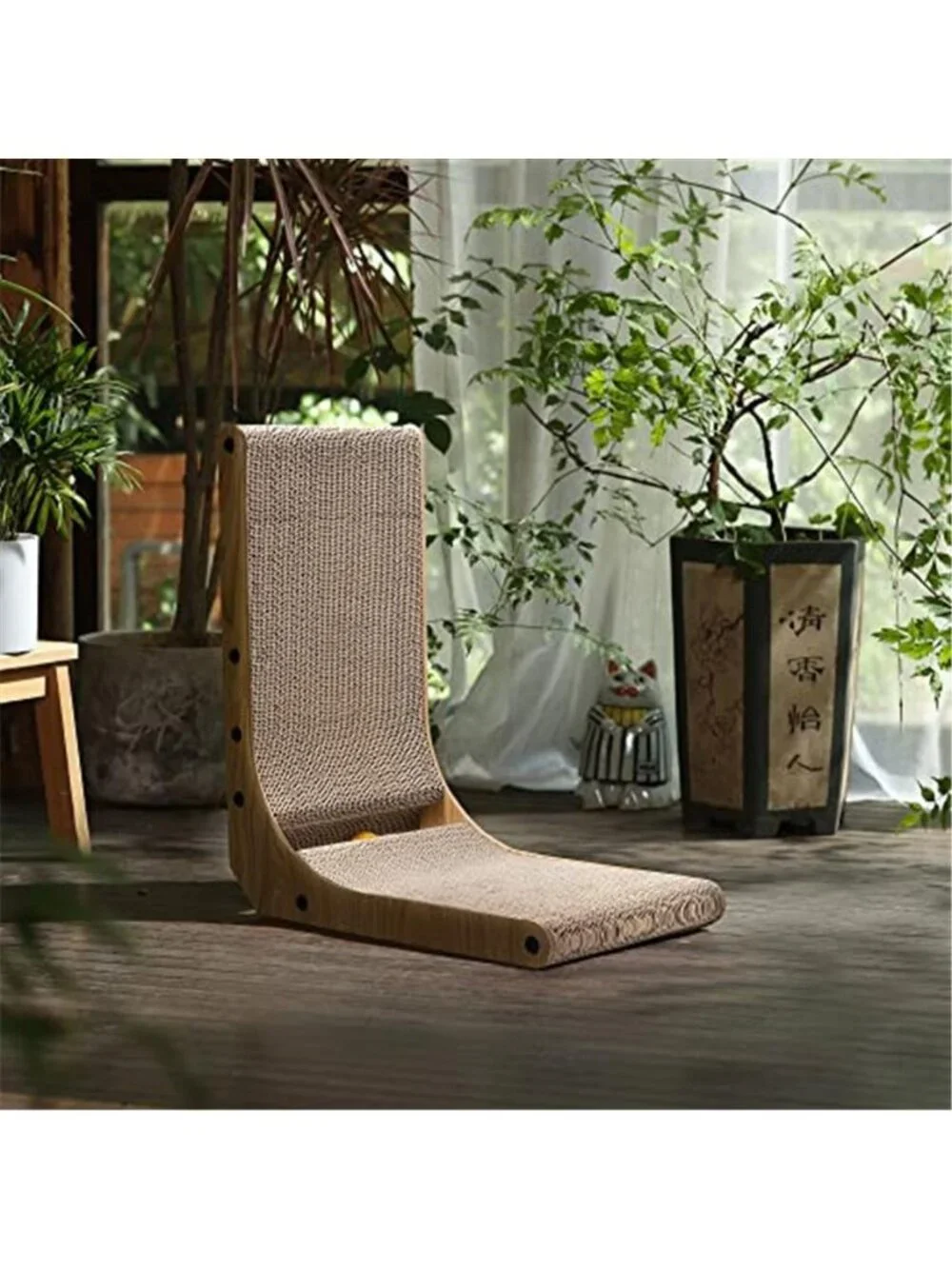 Cat Scratcher Cardboard L Shape Cat Scratch Pad Lounge Bed Furniture Saver